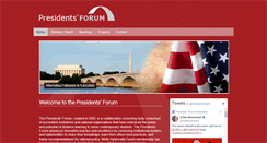 Desktop Screenshot of presidentsforum.org