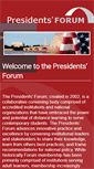 Mobile Screenshot of presidentsforum.org