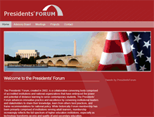 Tablet Screenshot of presidentsforum.org